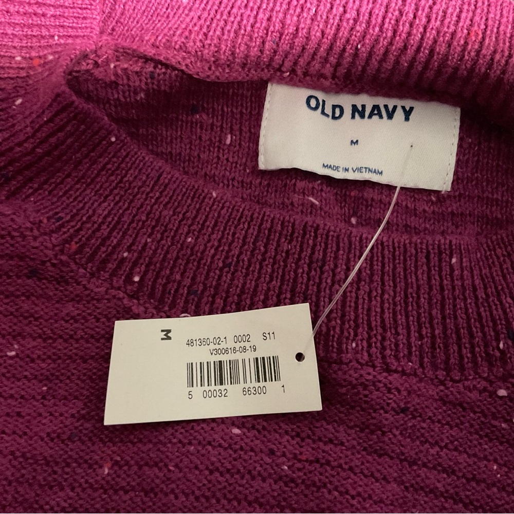 Old Navy Raspberry Sweater - NWT - Picture 3 of 3